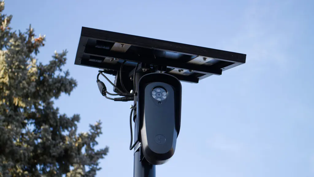 AI-powered solar CCTV security camera
