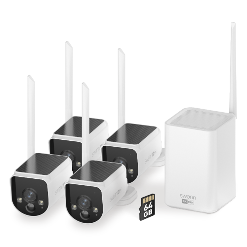 4-Camera Solar Security System